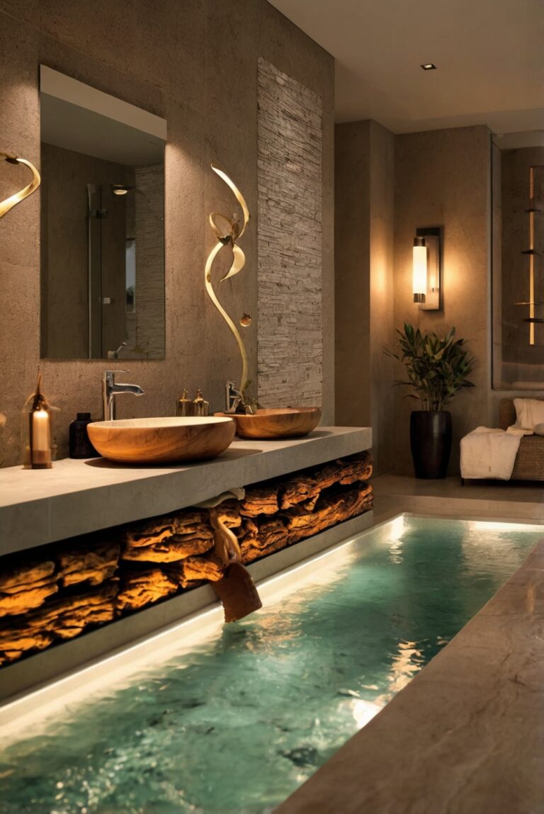 Bathroom renovation, Luxury bath accessories, Spa retreat, Relaxation oasis, Stylish bathroom design