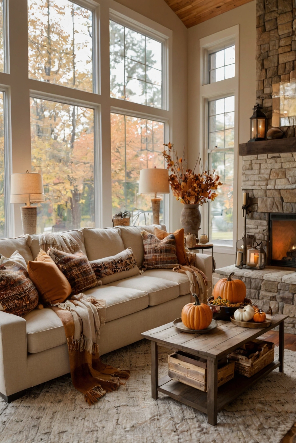 Fall Decor Ideas, Living Room Decor, Home Decoration, Interior Design, Home Makeover