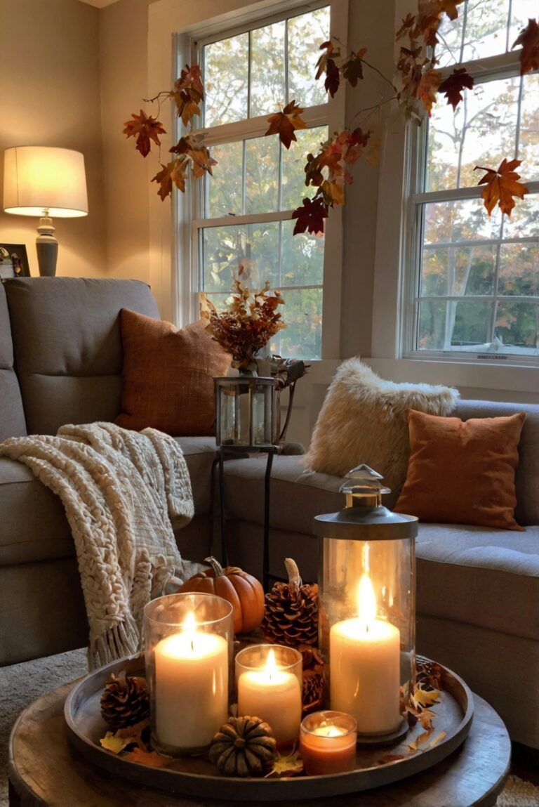 Fall home decor, Living room makeover, Fall decorating, Home interior design, Seasonal decorations