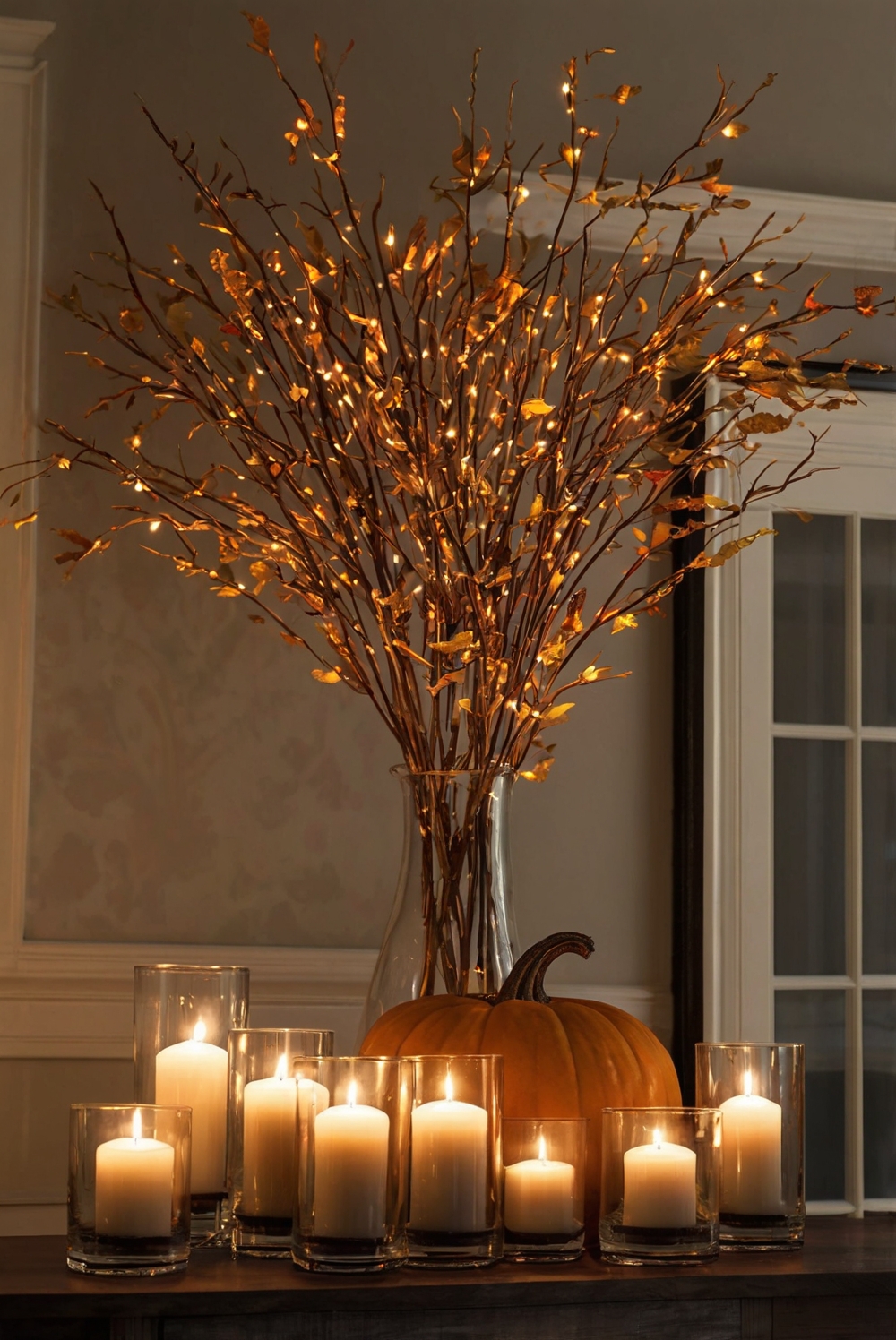 Thanksgiving room decor, Thanksgiving home decorations, Thanksgiving table settings, Thanksgiving centerpiece ideas, Thanksgiving mantle decor