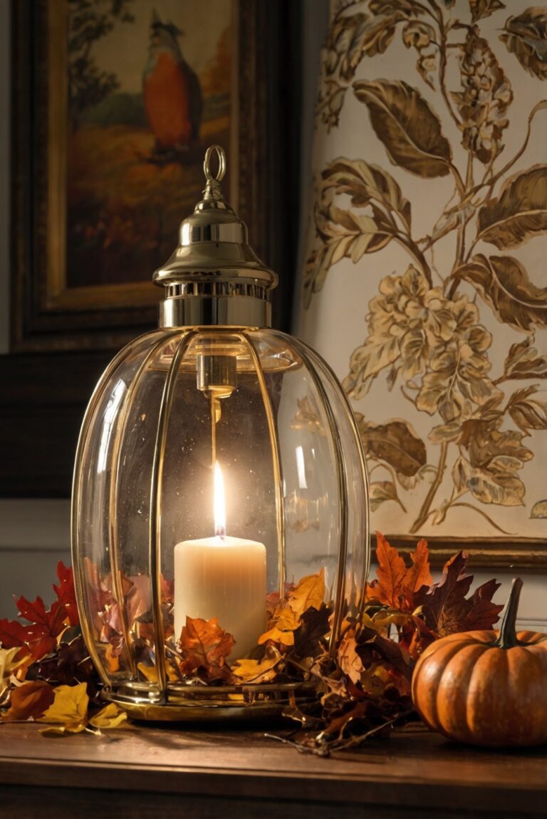 Fall home decor, Autumn decoration ideas, Seasonal interior design, Cozy living room makeover, Elegant holiday accents